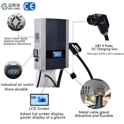 7kw 15kw 20kw Ocpp Type 2 EV-oplaadstation voor commerciële voertuigen