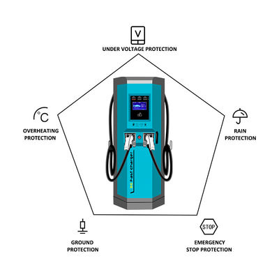 Efficiënte oplaadstapel met GW 8,8 kg - IP 55/1k10 EVSE EV-laadmachine